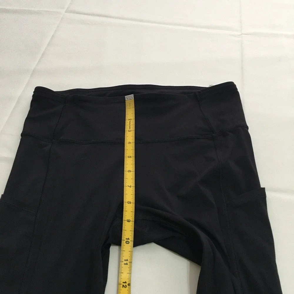 Lululemon Leggings Womens Size 8 Black High Rise Side Pockets